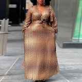 Aovica 3XL 5XL Big Size African Dresses For Women Africa Clothes Dashiki Grand Bubu Robe Africaine Femme Bazin Party Africa Maxi Dress