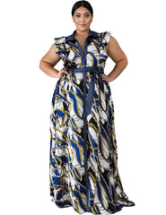 4XL 5XL 6XL Plus Size Women's Clothing Summer Long Dress 2020 Fashion Women Casual Vintage Robe Chic Sleeveless Maxi Dress