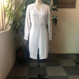 Aovica White Sweater Dress Long Sleeve  Split Streetwear Bodycon Knee Length Knit Female Winter Knitted Dresses Women Autumn Warm
