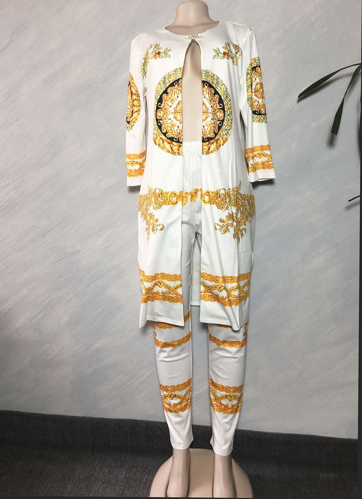 XL-4XL 2 Piece Sets New African Print Elastic Bazin Baggy Pants Rock Style Dashiki Sleeve Famous Suit For Lady 2pcs/se