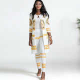 XL-4XL 2 Piece Sets New African Print Elastic Bazin Baggy Pants Rock Style Dashiki Sleeve Famous Suit For Lady 2pcs/se