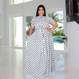 Aovica Skirt Suits Urban Fashion Tie-Dye Swing Skirt 2 Piece Suit 3XL Large Plus Size Women Clothing Two Piece Set Summer