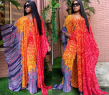 Aovica 2 Piece Set African Dresses For Women Plus Size Loose Dress + Pants Dashiki Clothes Africa Bazin Riche Robe Africaine Femme