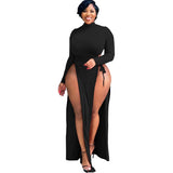 Aovica Dresses For Women Fall Clothes Bodycon Plus Size  Dress Long Sleeve Elegant Party Birthday Dress