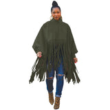 Aovica Womens Plus Size Fashion Tops Streetwear Solid Fall Clothes Ladies Elegant Tops And Blouses With Tassel
