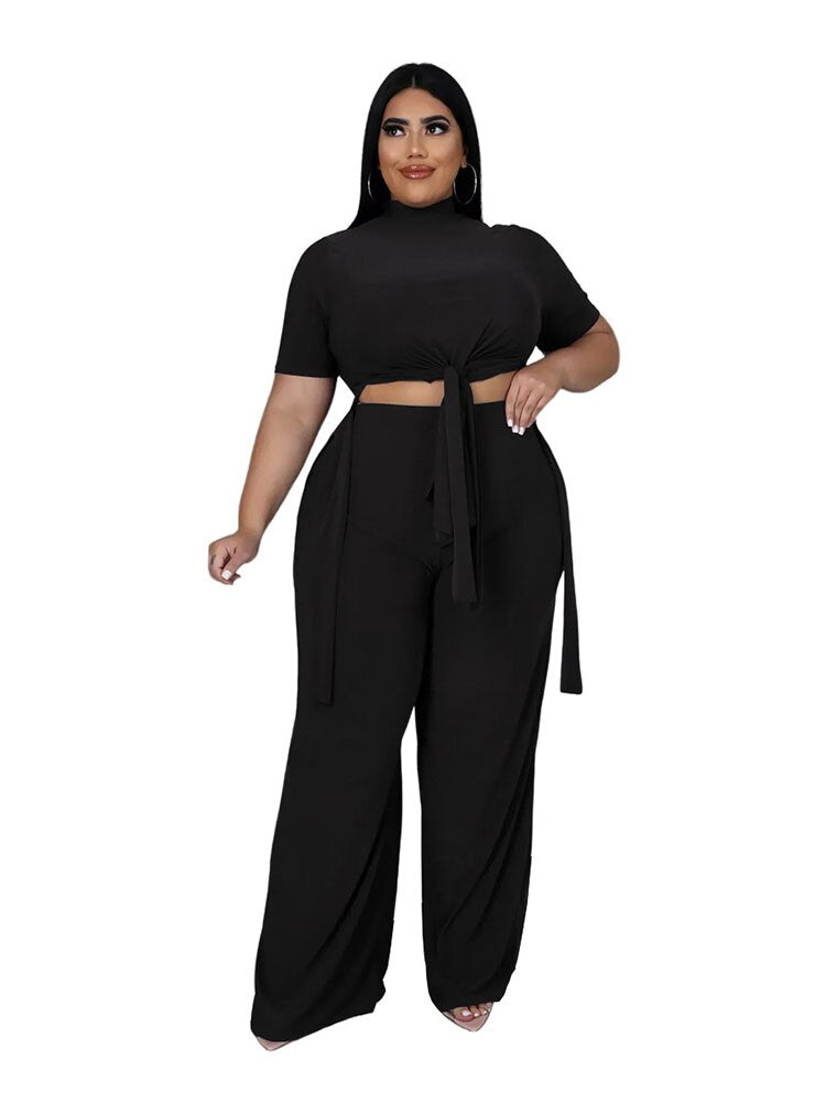 Aovica 2 Piece Sets Womens Pant Sets Plus Size Casual T Shirt And Trouser Loungewear Sets  Outfits