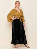Aovica  2022 Spring Women Plus Size Large Maxi Dresses Yellow Chic Casual Elegant Evening Party Long Oversized Festival Clothing