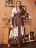 Aovica  Women Large Plus Size Maxi Dress Elegant Evening Party 2022 Luxury Designer Long Oversize Muslim Turkey Festival Clothing