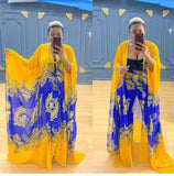 Two Piece Pant Set Women Africa Clothes African Dashiki New Fashion Long Dress Pants Suit Party Dresses Robe 2 Piece Sets