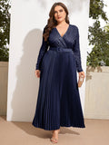 Aovica  New Women Luxury Plus Size Maxi Dresses 2024 Spring Chic Elegant Large Long Oversized Evening Party Prom Wedding Clothing