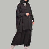 Aovica  Muslim Fashion Pullover With Pants Outfits Office Lady New Spring Batwing Sleeve Top Suit Elegant Women Solid Color Sets Suit