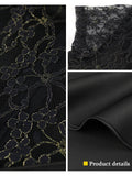 Aovica Black Mermaid Party Dresses Plus Size 4XL High Neck Lace Patchwork Women Bodycon Evening Cocktail Gowns Outfits