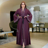 Aovica Plus Fashion Muslim Dubai Turkey Islam Kaftans Long Hijab Dress Jalabiya For Women Robe Musulman Femme Caftan Marocain Vestidos Long
