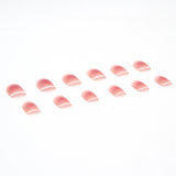 Aovica- 24Pcs Pink French Tips False Nails Fake Nails Full Cover Artificial Nails Press On Nails With Wearing Tools