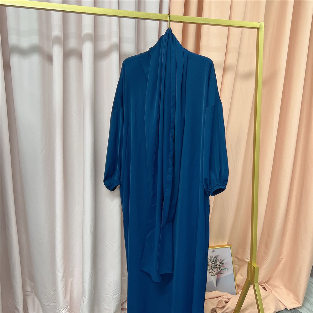 Aovica Ramadan Eid Abaya Dubai Muslim Hijab Dress Khimar Turkish Malaysia Veiled Clothes Jellaba Femme Marocaine Robe Musulmane Bubu