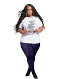 Aovica  Outfits For Woman Plus Size Tshirt Top Transparent Pants Sets 2023 Two Piece Set Women Summer
