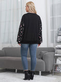 Aovica 2023 Spring Fashion Women's Large Black Pullovers Plus Size Sweatshirt Oversized Hoodies Clothing