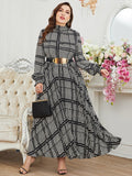 Aovica Women Plus Size Maxi Dresses 2023 New Luxury Chic Elegant Long Sleeve Muslim Turkish Party Evening Festival Robe Clothing