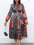 Aovica  Dashiki Print African Dresses For Women Hippie Clothes Robe Orientale Marocaine Elegant Overalls Vestidos Africanos 2023 New