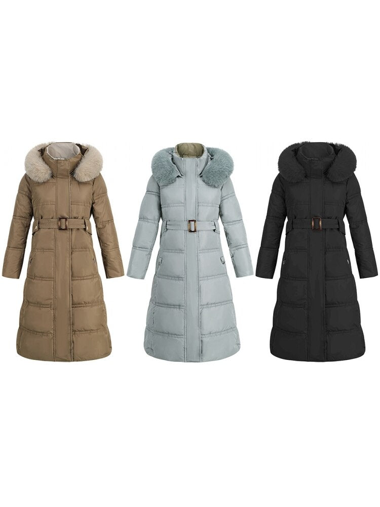 2023 New Arrival Fashion Slim Women Winter Jacket Cotton Padded Warm Thicken Ladies Coat Long Coats Parka Womens Jackets
