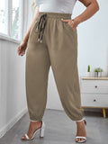 Street Style Loose Pants Solid Color 2023 Casual Fashion Women's Large Plus Size Oversized Clothing