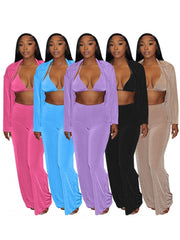 3 Piece Sets African Sets For Women New African Print Elastic Bazin Baggy Pants Rock Style Dashiki Famous Suit Lady Outfits