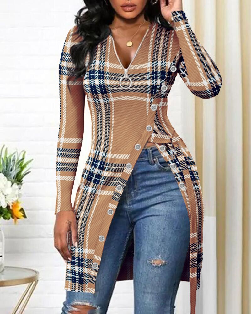 Aovica Fashion Women Blouses 2023 Autumn Long Sleeve Irregular Hem Cotton Shirts Casual Loose Blusas Tops