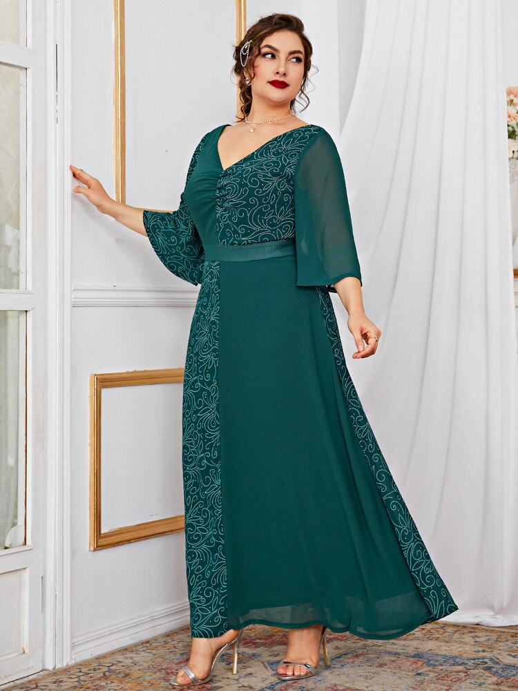 Women Plus Size Maxi Dresses 2023 New Summer Luxury Designer Casual Elegant Muslim Turkish African Evening Party Clothing