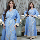 Aovica Plus Fashion African Maxi Dresses For Women Autumn Evening Party Long Dress Africa Clothing Elegant Kaftan Muslim Dress