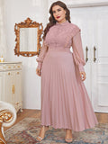 Aovica Women's Plus Size Maxi Long Dresses 2023 Spring Autumn Luxury Chic Elegant Turkish African Evening Party Wedding Clothing