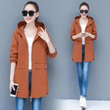 Aovica-New Style Plus Fat Plus Size Women's Trench Coat