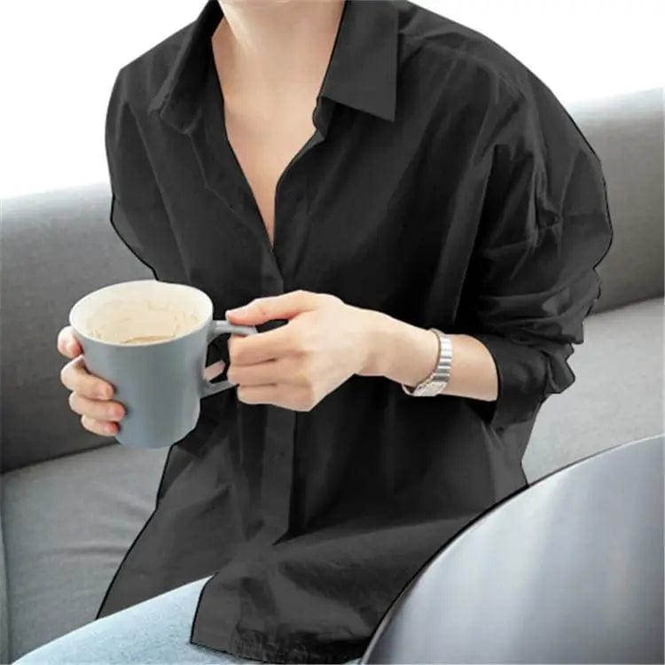 Aovica-Long sleeve plus size shirt