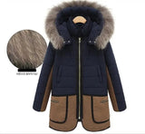 Aovica-New slim plus size hooded padded coat